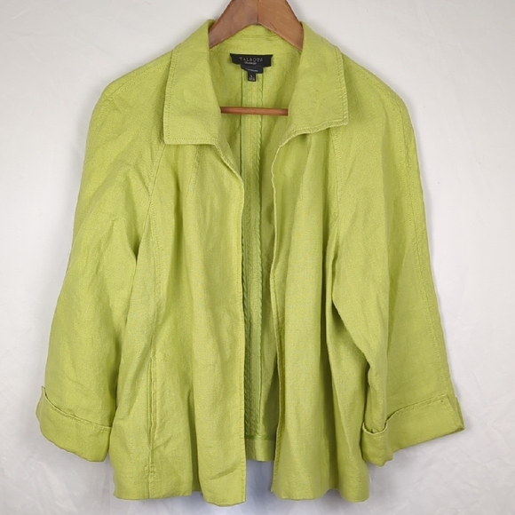TALBOTS Women's Lime Green Pure Irish Linen Jacket - Picture 1 of 4